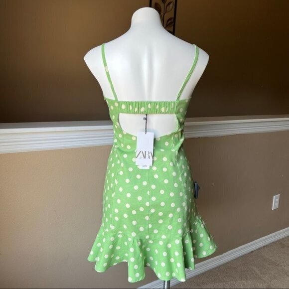 ZARA POLKA DOT PRINT DRESS | 8372/103 - Picture 2 of 5